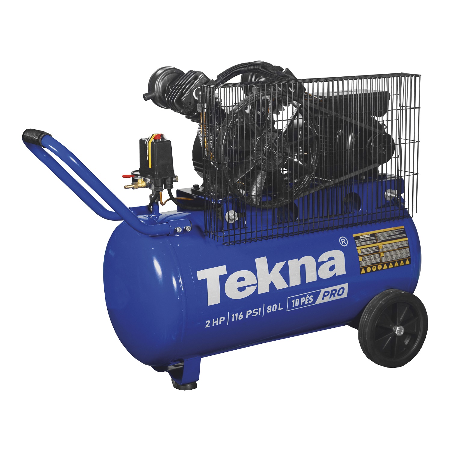COMPRESSOR DE AR 10PES CP10080P-2 80 LITROS 2HP MAX 8 BAR 220V - Foto 2
