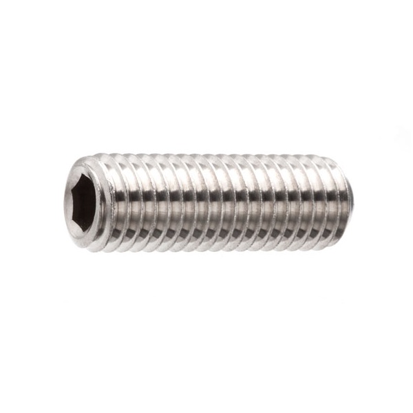PARAFUSO ALLEN 5X10 MA SEM CABECA A2-70 INOX PASSO 0,8 ROSCA INTEIRA