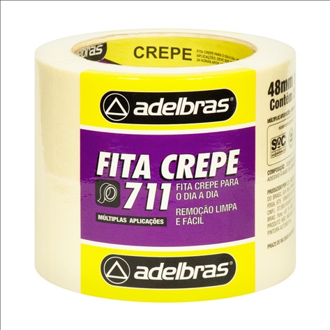 FITA CREPE 48MMX40M 711 USO GERAL - Foto 1