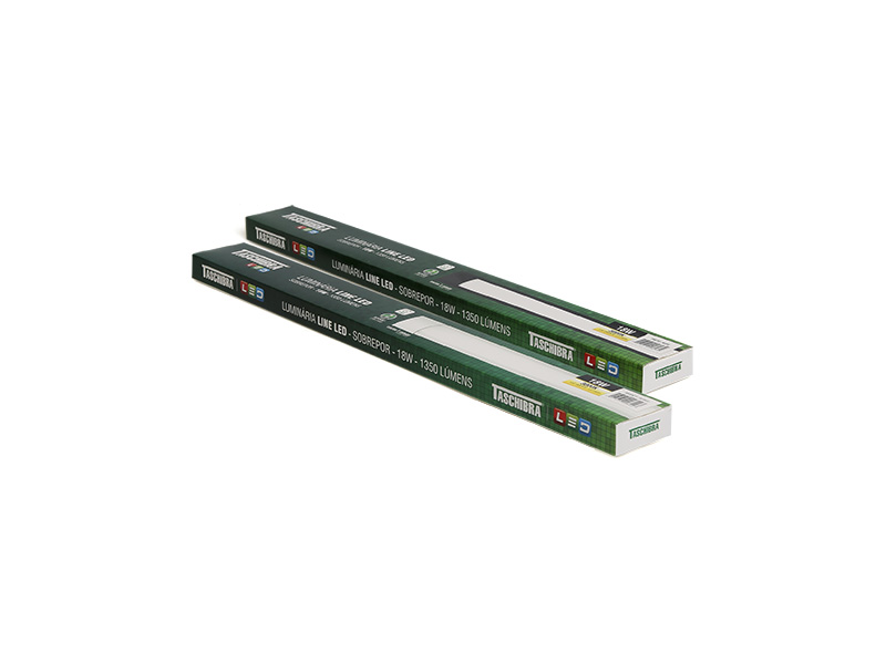 LUMINARIA SOBREPOR LINE LED 18W 1350 LUMENS 6500K (BRANCA) - Foto 3