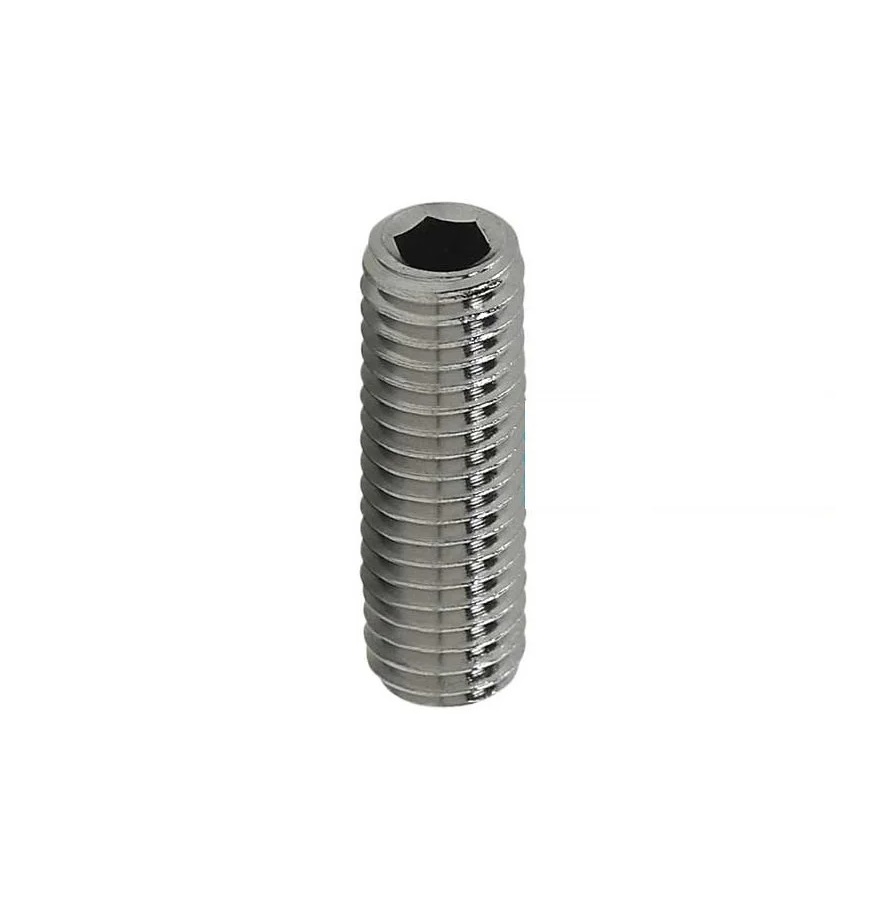PARAFUSO ALLEN 1/4X1/2 UNC SEM CABECA 304 INOX PASSO 20 ROSCA INTEIRA