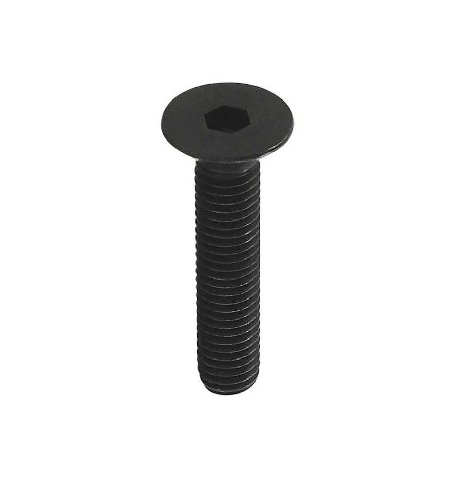PARAFUSO ALLEN 6X16 MA CABECA CHATA (GRAU 12.9 PASSO 1,0 CHAVE 4) ROSCA INTEIRA ENEGRECIDO