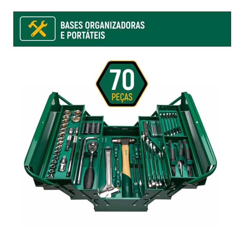 CAIXA DE FERRAMENTAS COM 70 PE�AS ST95104A706 - Foto 2