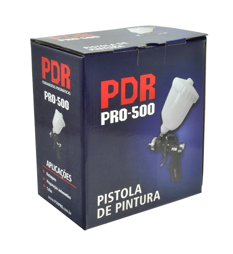 PISTOLA DE PINTURA GRAVIDADE BICO 1,5MM PRO-500 - Foto 3
