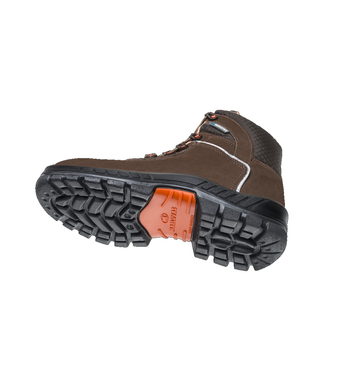 BOTINA 44 COURO NOBUCK MARRON AMARRAR BICO PLASTICO SOLA BIDENSIDADE 75PR29  CA41370 - Foto 2