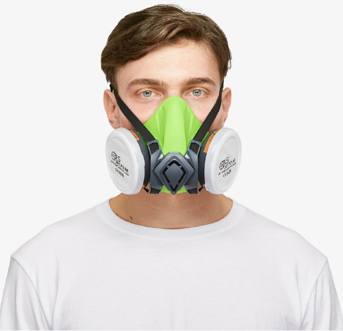 RESPIRADOR SEMIFACIAL REUTILIZVEL (SILICONE) VERDE 4000 NEXT S TPE BLS CA48489 - Foto 2
