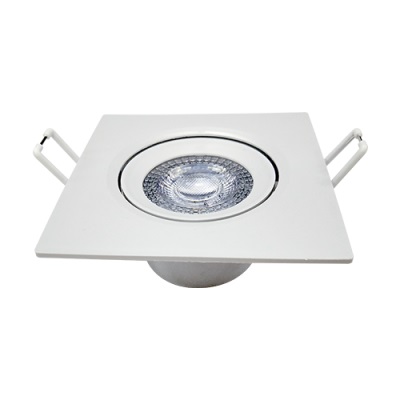 PACK COM 5 SPOT EMBUTIR LED 5W REDONDO 6500K (BRANCA) - Foto 1