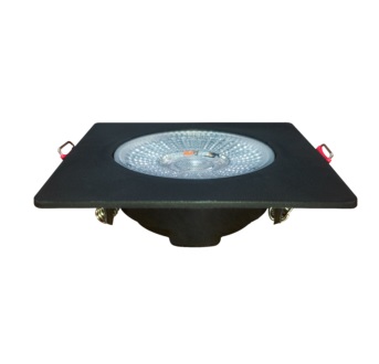 PACK COM 5 SPOT EMBUTIR LED 5W QUADRADO 3000K (AMARELA) 400 LUMENS - Foto 1