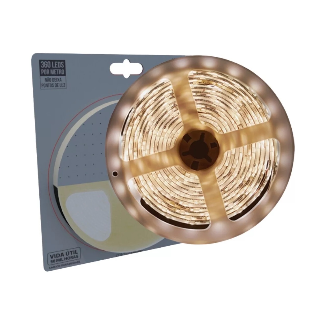 FITA LED 12V INTERNA LUCE COM 360 LEDS 15WM (AMARELA) 2700K 1350 LUMENS METRO IP20 (ROLO 5 METROS) - Foto 2