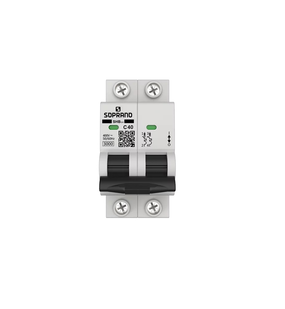 DISJUNTOR DIN 40A BIPOLAR SHB2 GIII-C040A - Foto 1