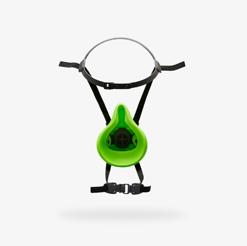 RESPIRADOR SEMIFACIAL REUTILIZVEL (SILICONE) VERDE 4000 NEXT S TPE BLS CA48489 - Foto 2