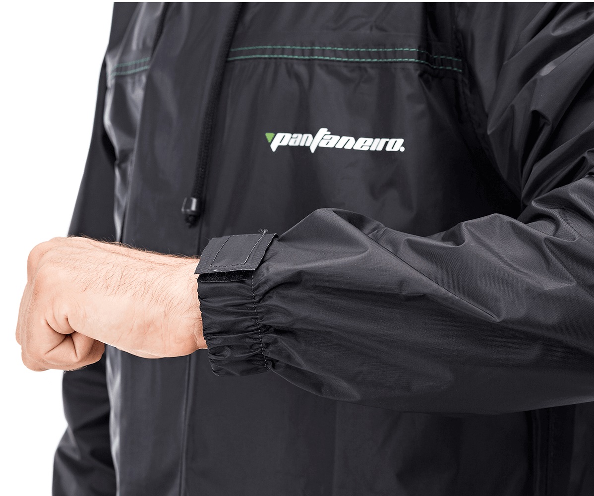 CONUNTO NYLON PRETO G (CAL�A E JAQUETA) COM GOLA ZIPPER E VELCRO CA42187 - Foto 3