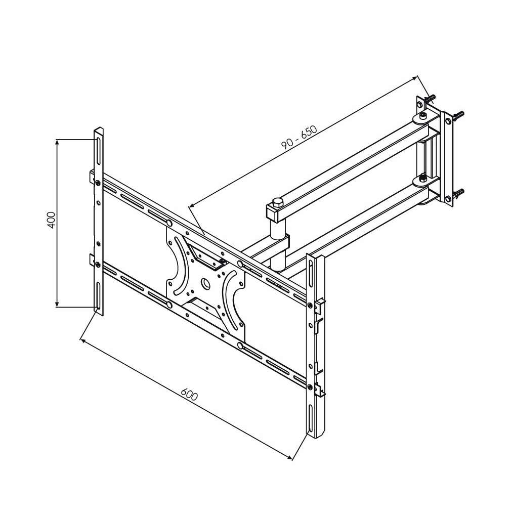 SUPORTE PARA TV ARTICULVEL 23-70 SBRP2440 (90-65) - Foto 1