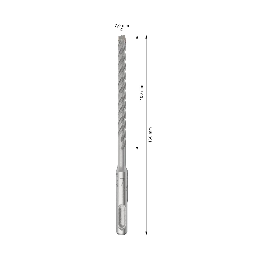 BROCA CONCR SDS PLUS 5X 7,0 X 160/100 - Foto 1