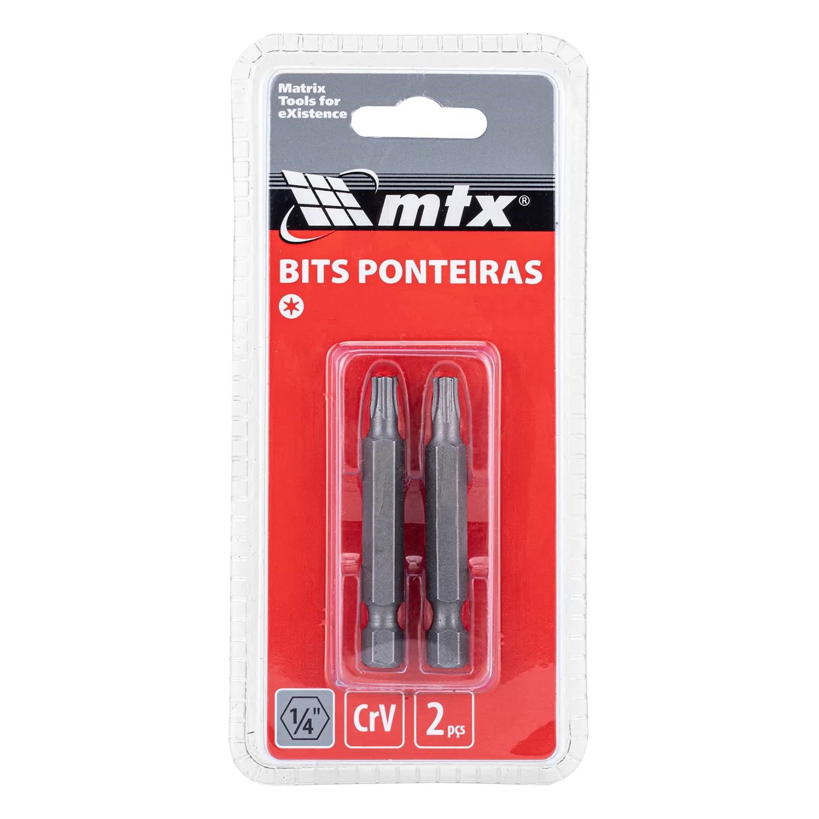 BITS TORX T15 X 50MM CROMO VANADIUM COM 2 PEAS - Foto 1