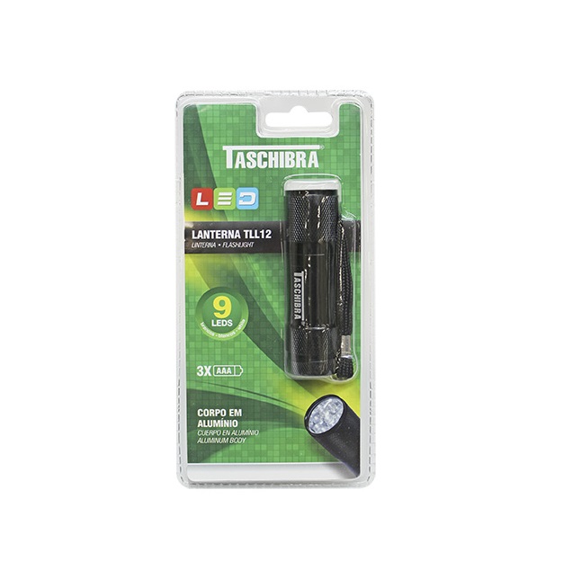 LANTERNA LED TLL 12 9 LEDS 88MM  (LUZ BRANCA) CORPO EM ALUMINIO - Foto 1