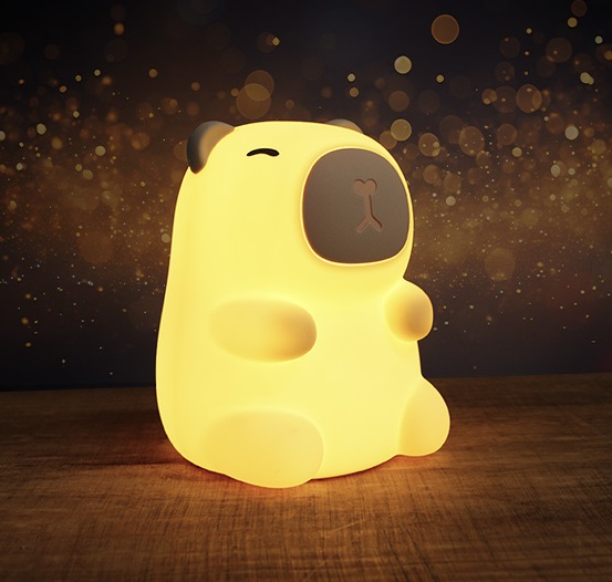 LUMINARIA SOFT LED RECARREGAVEL CAPYBARA 0,5W ( TEMPERATURA DE COR 3000K + COLORIDO) TASCHIBRA - Foto 2