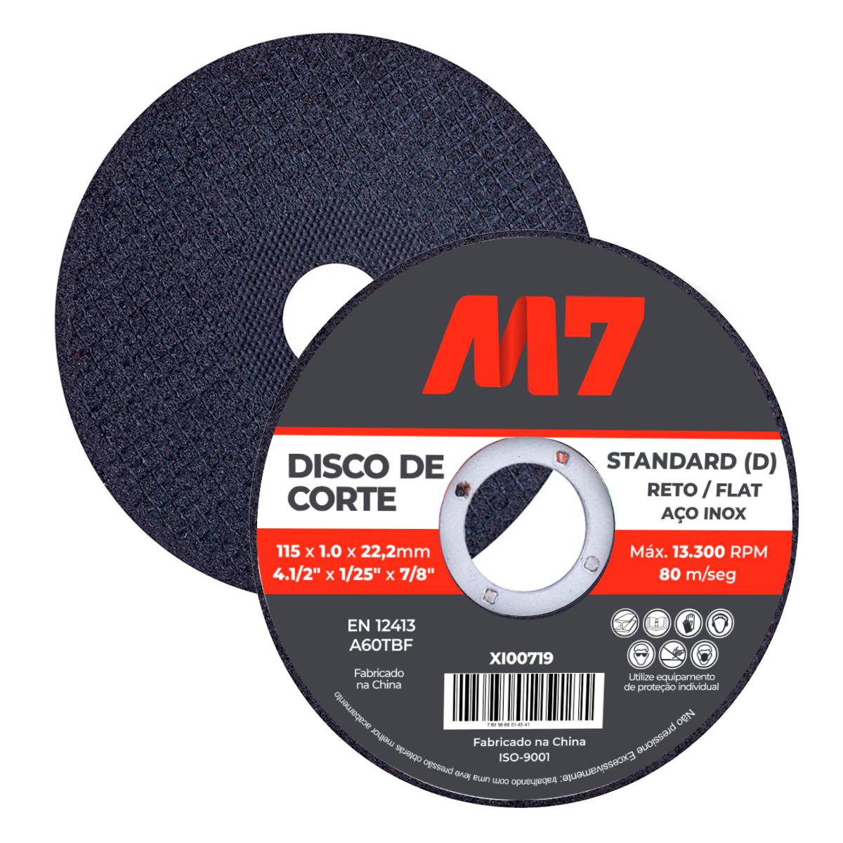 DISCO CORTE INOX 4.1/2X1,0F.7/8