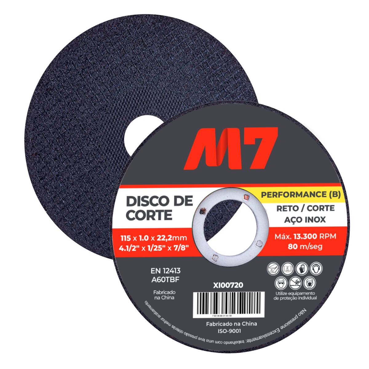 DISCO CORTE INOX 4.1/2X1,0F.7/8 HIGH QUALITY