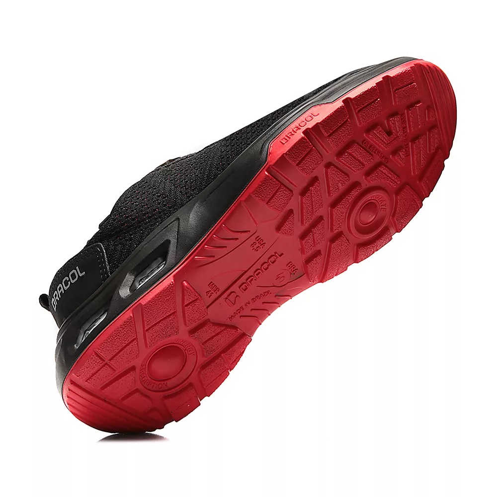 TENIS 40 POLI�STER HIDROFUGADO PRETA AMARRAR BICO PLASTICO SOLA TRIDENSIDADE CA48865 ELETRECISTA DETROIT(3023BTHT4600EL) - Foto 2