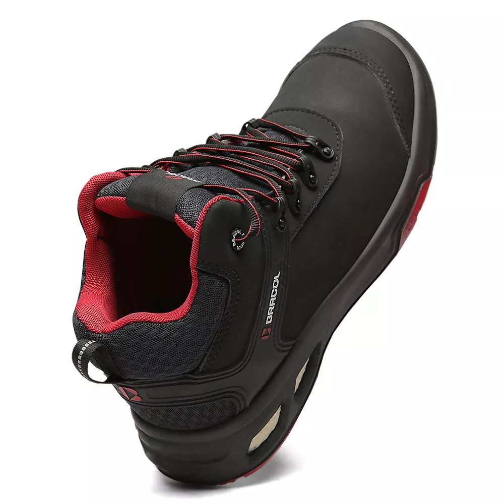 TENIS 40 CANO ALTO MICROFIBRA HIDROPELENTE PRETA AMARRAR SEM BICO SOLA TRIDENSIDADE CA488397 DETROIT PRO(3023BTIM4700LL) - Foto 2