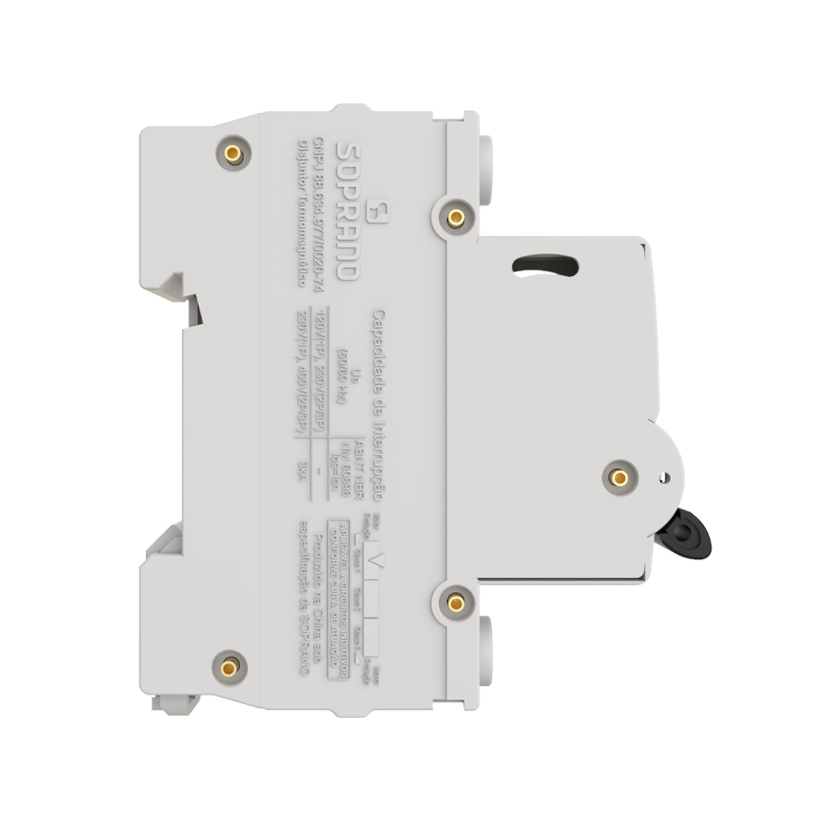 DISJUNTOR DIN 16A MONOPOLAR (1 POLO 230/400VCA) SHB GIII-C16A (TIPO C 5 A 10 X IN) - Foto 5