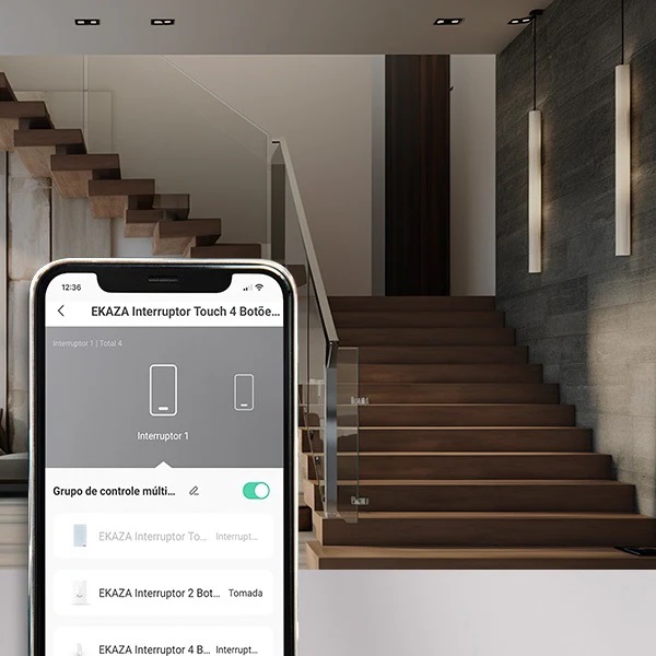 INTERRUPTOR INTELIGENTE TOUCH 2.5D 3 BOTOES BRANCO VIDRO/ABS 4X2 (WI-FI) T307-3W - Foto 3