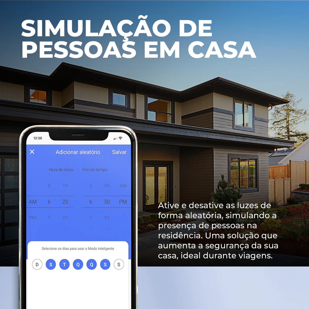 INTERRUPTOR INTELIGENTE TOUCH 2.5D 3 BOTOES BRANCO VIDRO/ABS 4X2 (ZIGBEE 3.0) EKAT-T307-3ZW - Foto 2