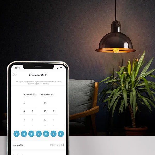 INTERRUPTOR INTELIGENTE TOUCH 2.5D 4 BOTOES PRETO VIDRO/ABS 4X2 (WI-FI) EKAT-T307-4P - Foto 2