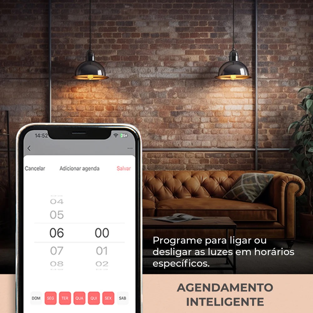 INTERRUPTOR INTELIGENTE DIMMER BRANCO 10A VIDRO/ABS 4X2 (WI-FI) EKAT-T3073WB - Foto 3