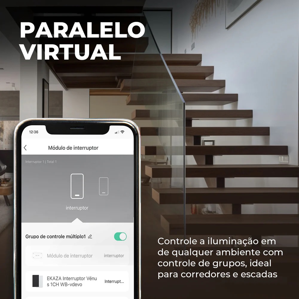 MINI M�DULO INTERRUPTOR REL� INTELIGENTE 2 CANAIS 5A (WI-FI) EKAC-T3092WB - Foto 3