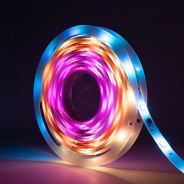 KIT FITA LED INTELIGENTE 12V 60 LEDS/METRO (ROLO 5 METROS) COM SILICONE RGB-IC DREAMCOLOR (WI-FI) EKCL-T3337 - Foto 3