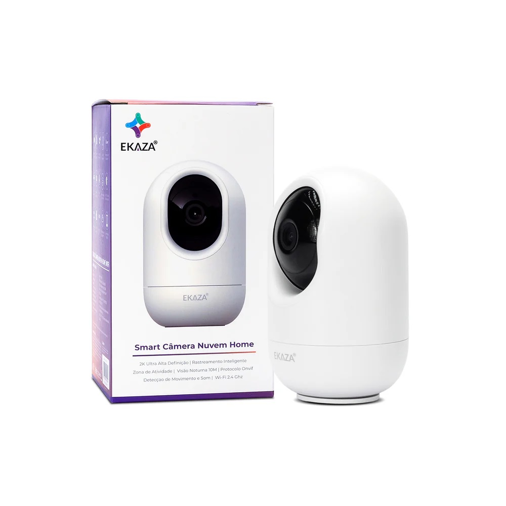 C�MERA INTERNA COM CHAMADA 3.0MP 2K ULTRA HD EKGD-T4117-B - Foto 1