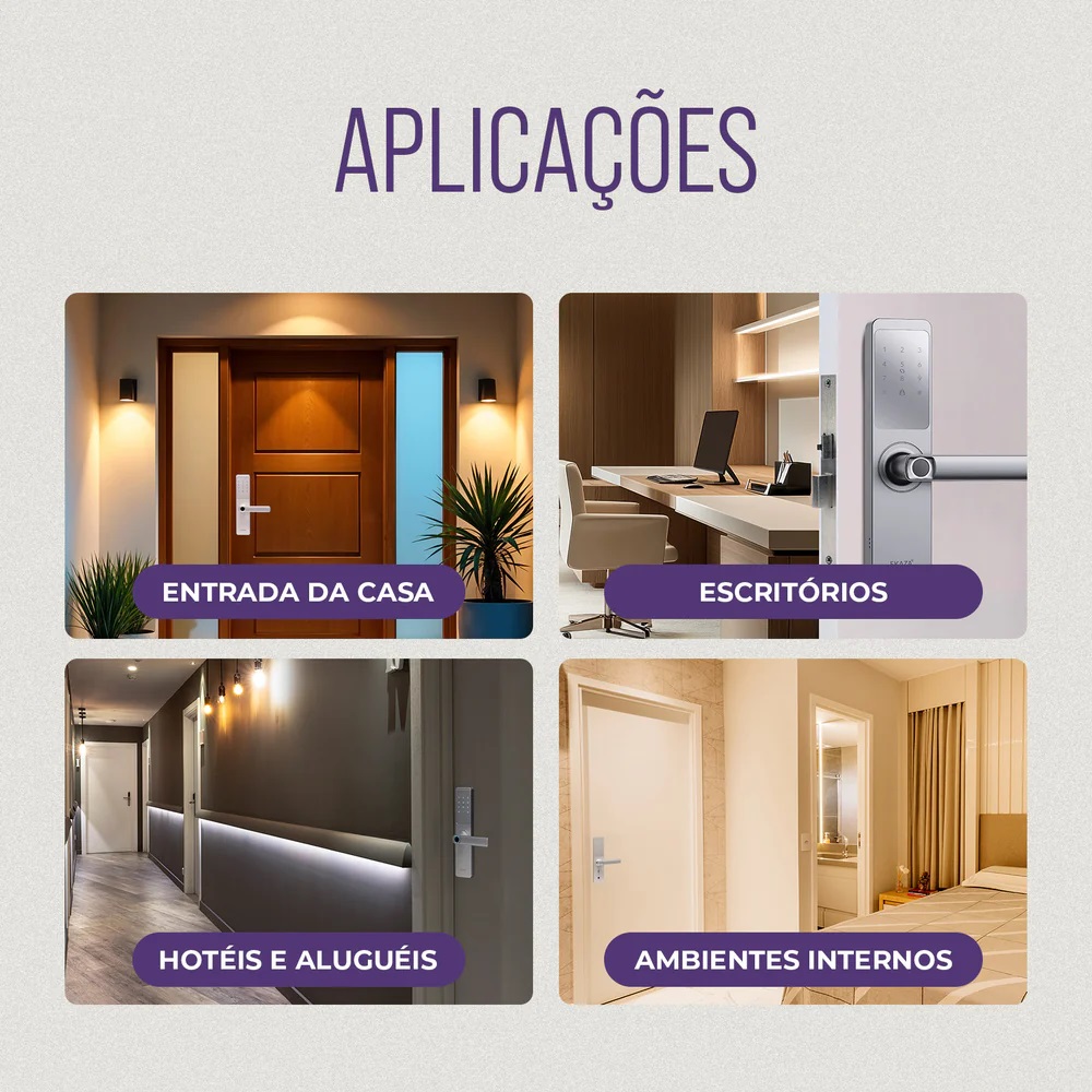 FECHADURA DIGITAL RECONHECIMENTO FACIAL E PALMA DA M�O SIRIUS (WI-FI) EKMG-T5331 - Foto 1