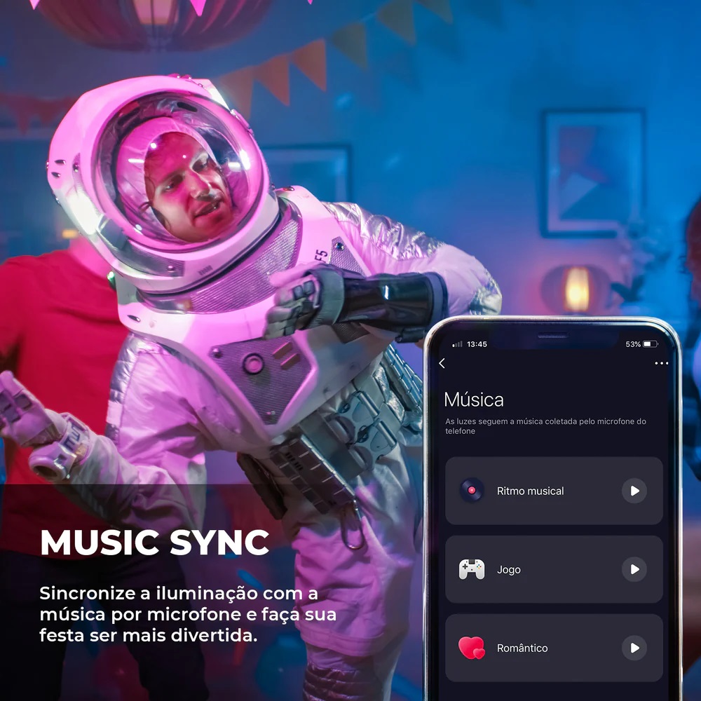 PAINEL LED INTELIGENTE SMART RGB+W 24W 1900 LUMENS (2700-6500K) SOBREPOR QUADRADO 30X30 (WI-FI) EKHM-T2024SQ - Foto 1