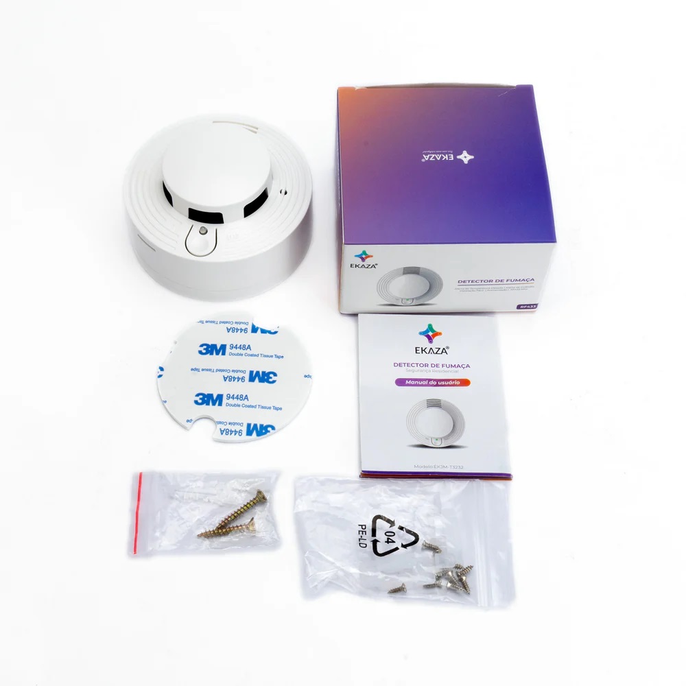 DETECTOR DE FUMA�A RF 433 MHZ ( COMPATIVEL COM KIT ALARME) T3232 - Foto 3