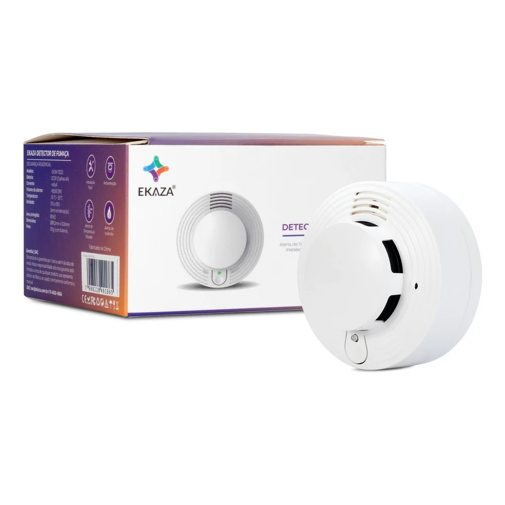 DETECTOR DE FUMA�A RF 433 MHZ ( COMPATIVEL COM KIT ALARME) T3232 - Foto 4