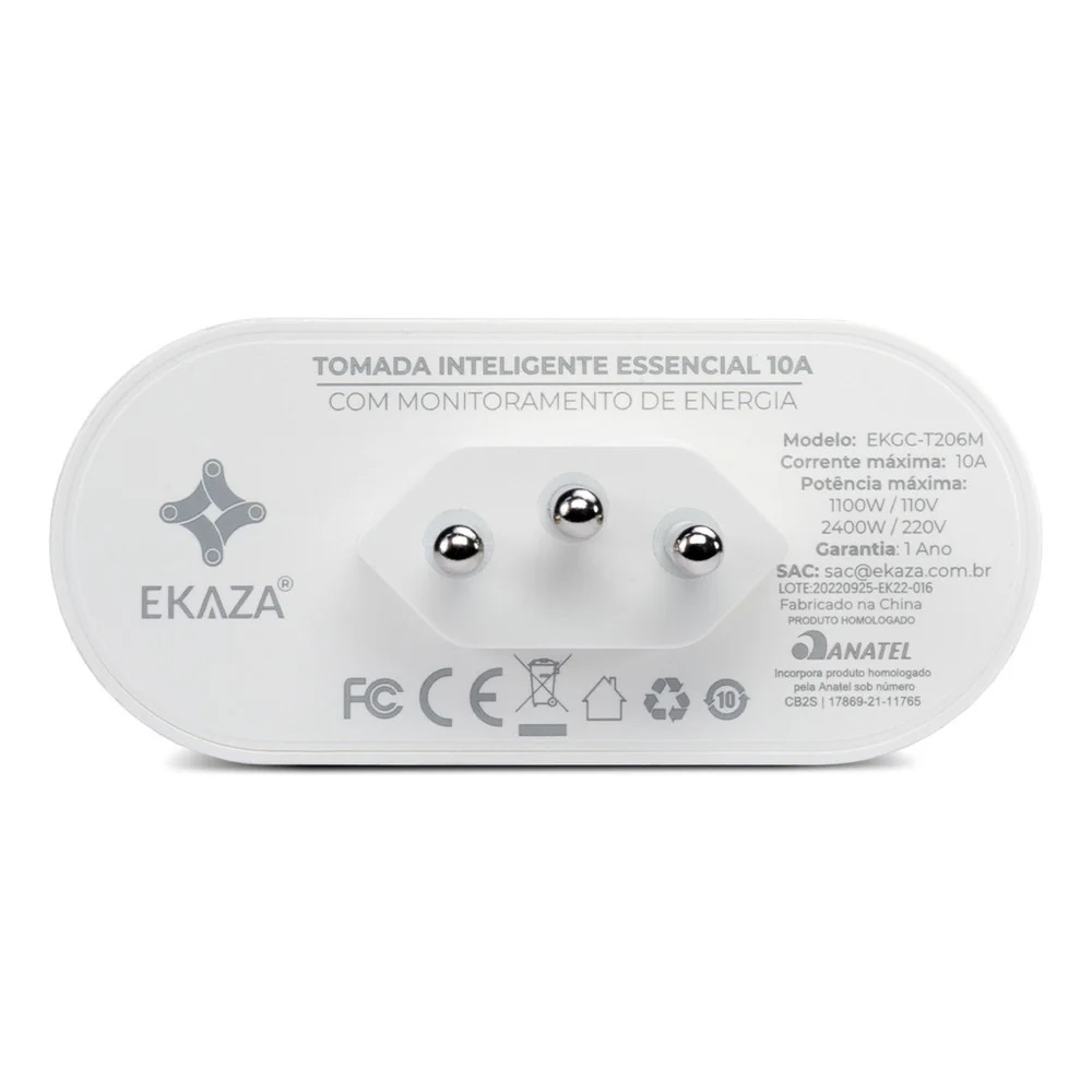 TOMADA AUTOMA��O INTELIGENTE 2P+T 16A BRANCA EKNX-T005 - Foto 1