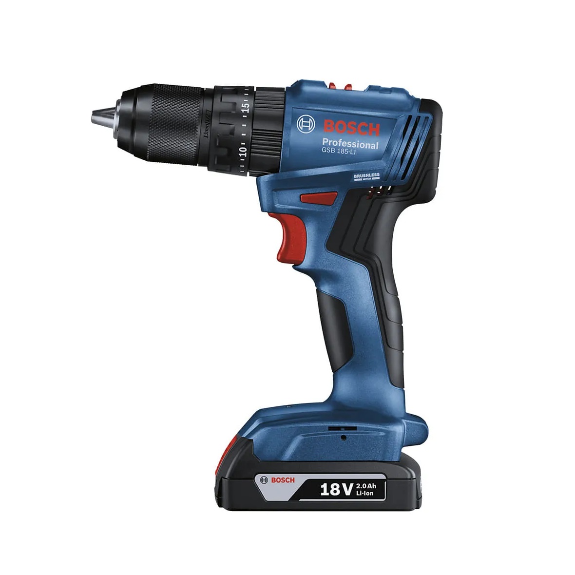 PARAFUSADEIRA E FURADEIRA IMPACTOGSB185LI-1BX 18V 1 BATERIA COM 23 ACESS�RIOS - Foto 5