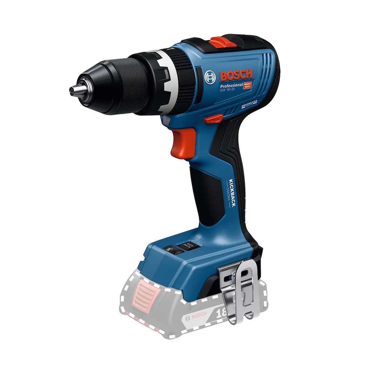 PARAFUSADEIRA E FURADEIRA IMPACTO 18V GSB 65 MAL 2B 2A - Foto 1