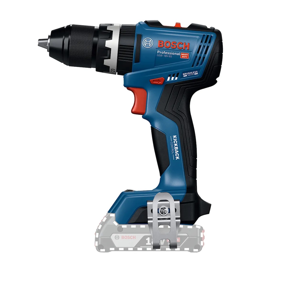 PARAFUSADEIRA E FURADEIRA IMPACTO 18V GSB 65 MAL 2B 2A - Foto 2