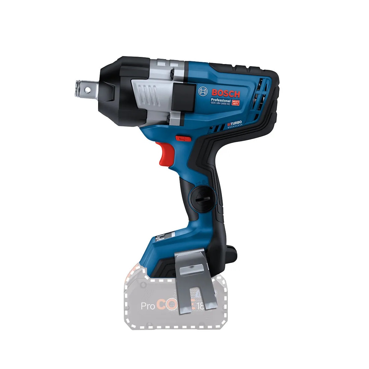 CHAVE DE IMPACTO 18V GDS18V-1600 HC 1600NM 3/4 BITURBO BRUSHLESS SEM CARREGADOR E SEM BATERIA - Foto 1