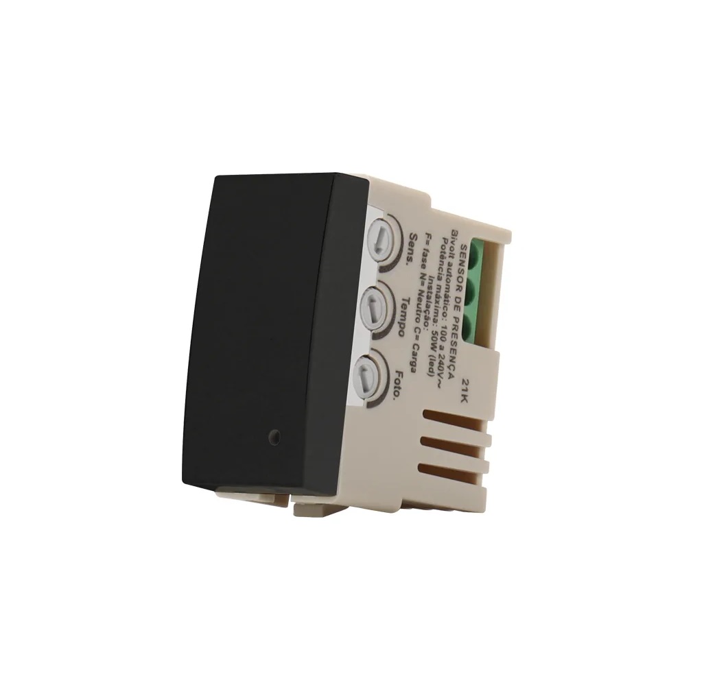 M�DULO SENSOR DE PRESEN�A MICRO MODULAR  PRETO BIVOLT SLEEK