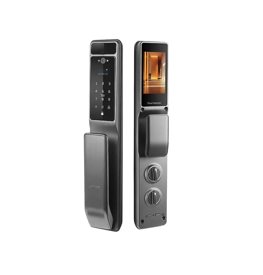 FECHADURA DIGITAL INTELIGENTE BIOMETRIA RECONHECIMENTO FACIAL 3D SA-FDH80 - Foto 1