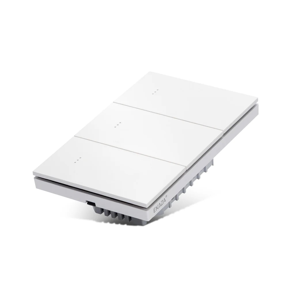 INTERRUPTOR INTELIGENTE MERCURIO LITE 3 BOTOES CINZA (ZIGBEE 3.0) - Foto 1