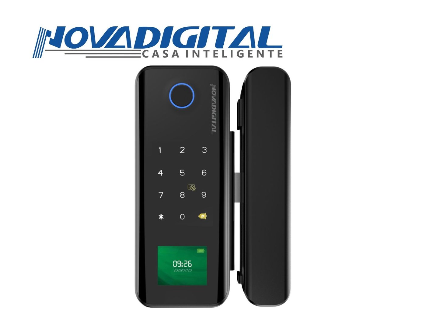FECHADURA BIOMETRICA DIGITAL WI-FI LUMINI (PARA PORTA DE VIDRO) - Foto 1