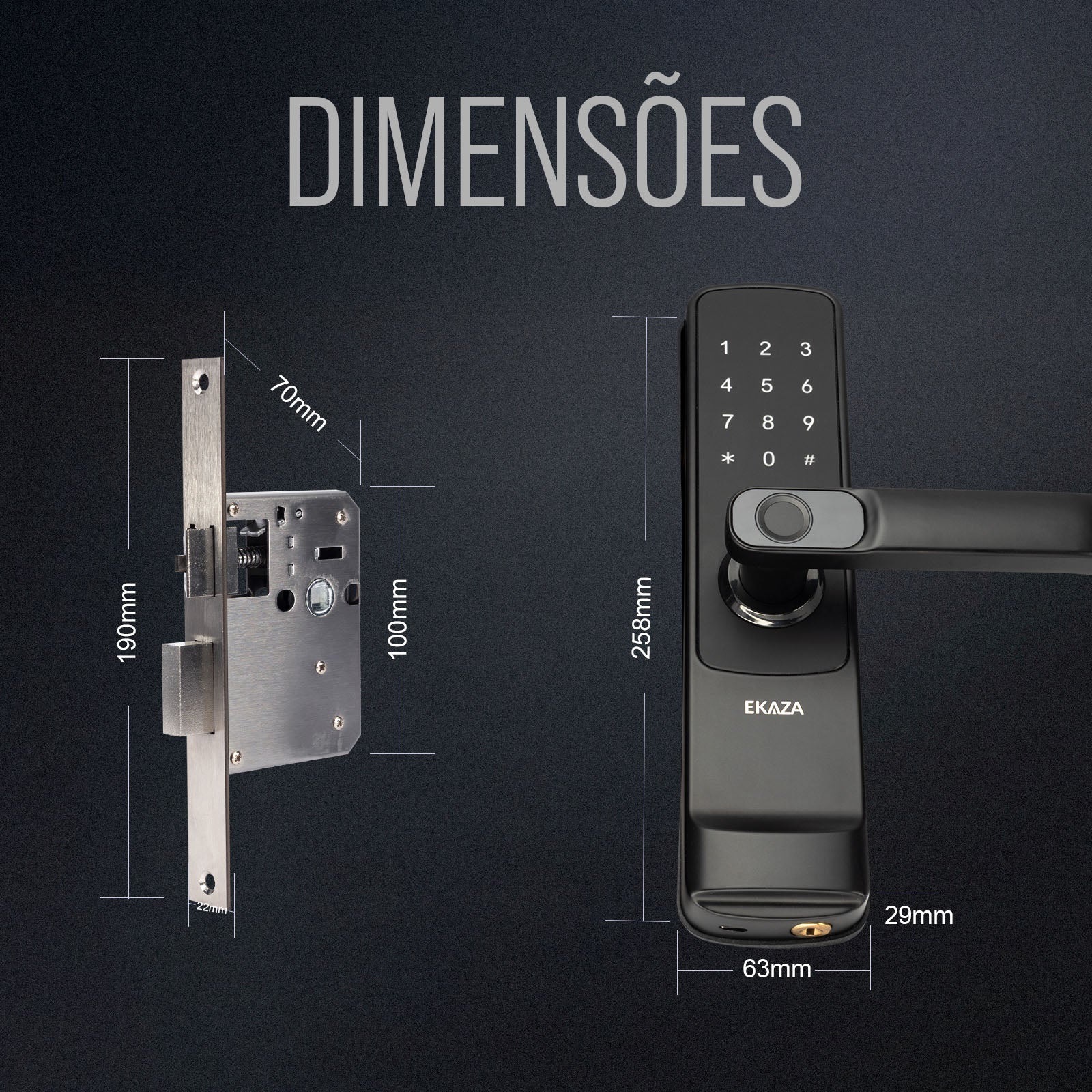 FECHADURA DIGITAL INTELIGENTE BIOMETRICA ALLOY T429 (WI-FI) - Foto 1