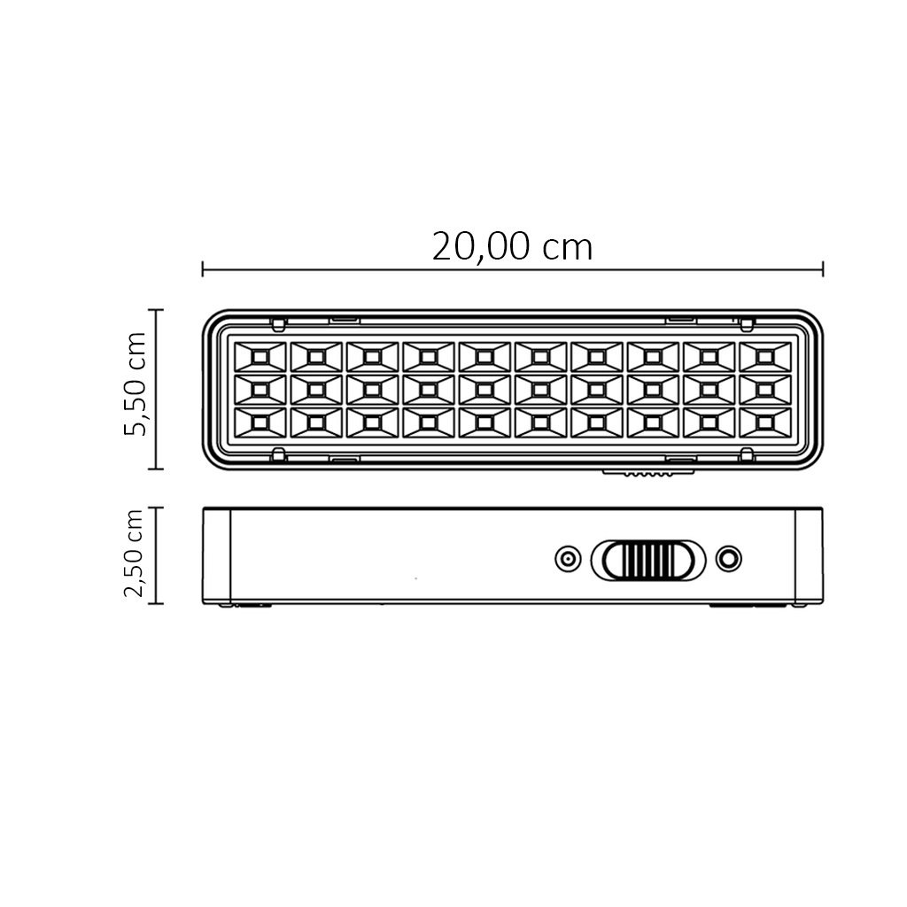 ILUMINA��O LED  EMERGENCIA  30 LED BATERIA LITHIUM - Foto 2