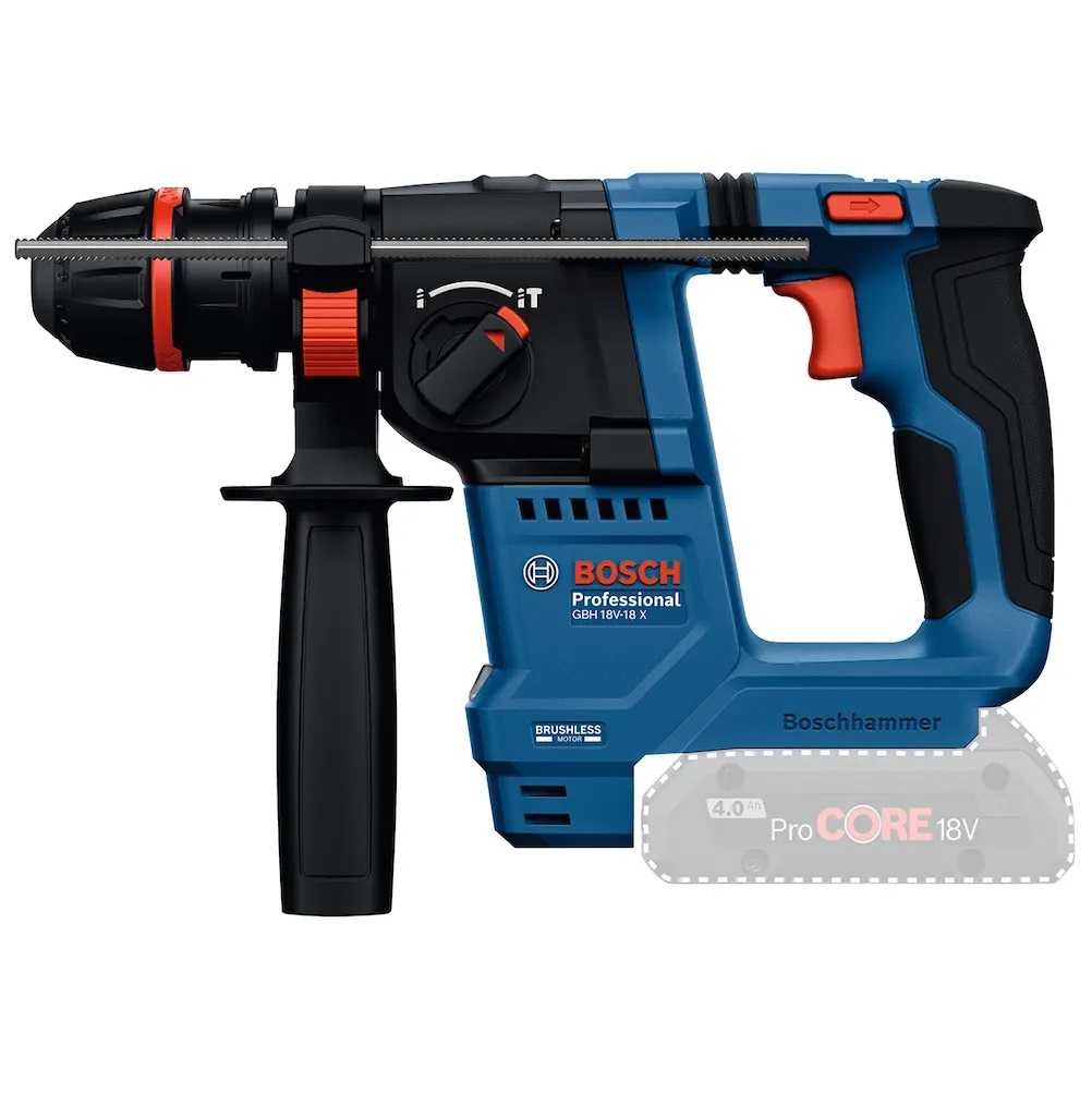 MARTELETE PERFURADOR ROMPEDOR 18V GBH 18X 1,5 JOULES SDS PLUS BRUSHLESS SEM CARREGADOR E BATERIA - Foto 3