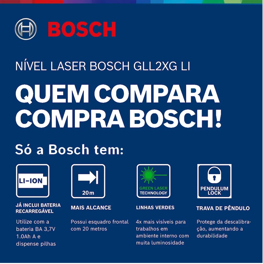 NIVEL LASER GLL2XG LINHA VERDE HORIZONTAL E VERTICAL COM TRIP� BT120 - Foto 2